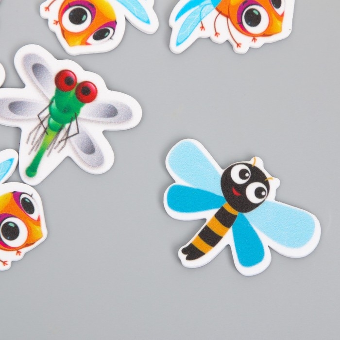 Декор для творчества EVA Декор для творчества EVA "Стрекозы" набор 12 шт 10х13 см