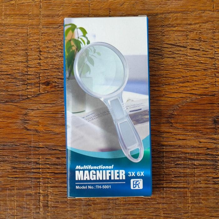 Лупа с прозрачным корпусом 3х, 6х, d=5,5см Лупа с прозрачным корпусом 3х, 6х, d=5,5см