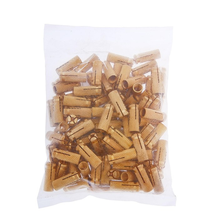 Анкер ЛОМ, забиваемый, латунный, оцинкованный, М8х30 мм, 100 шт