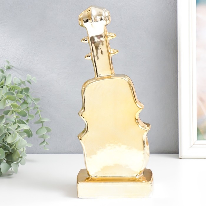 Сувенир керамика  Сувенир керамика "Скрипка со смычком" золото 30х12х9 см