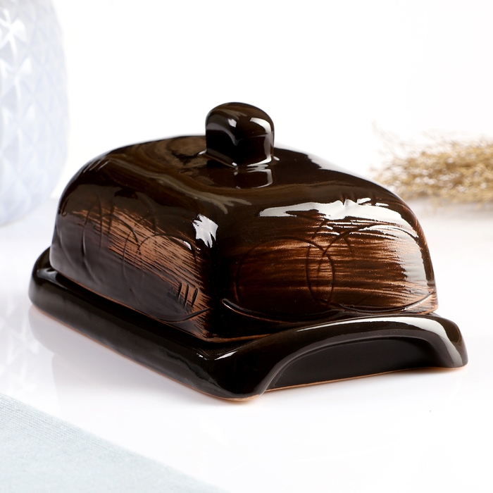 Масленка Масленка "Русская" 8х17х10см, старина