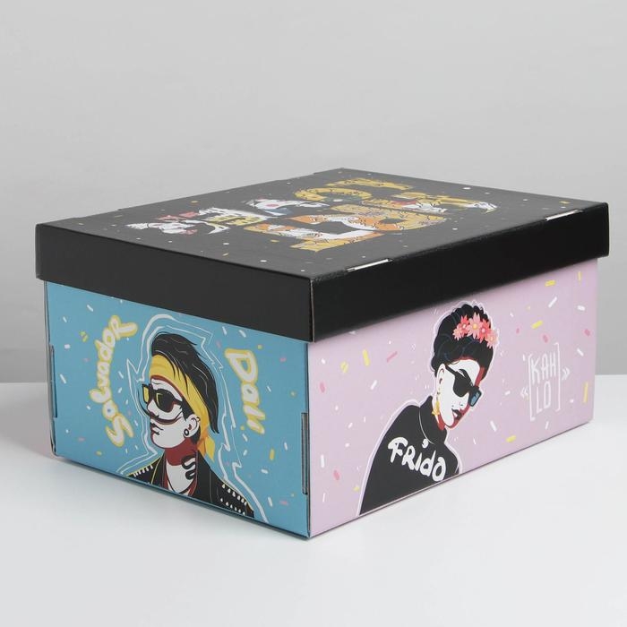 Коробка подарочная складная, упаковка, ART, 31 х 25.5 х 16 см Коробка подарочная складная, упаковка, ART, 31 х 25.5 х 16 см