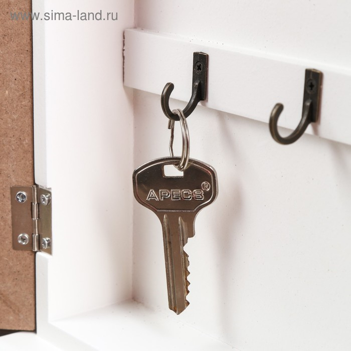 Ключница дерево 5 крючков Ключница дерево 5 крючков "Зелёные листья" 25,5х19х6 см