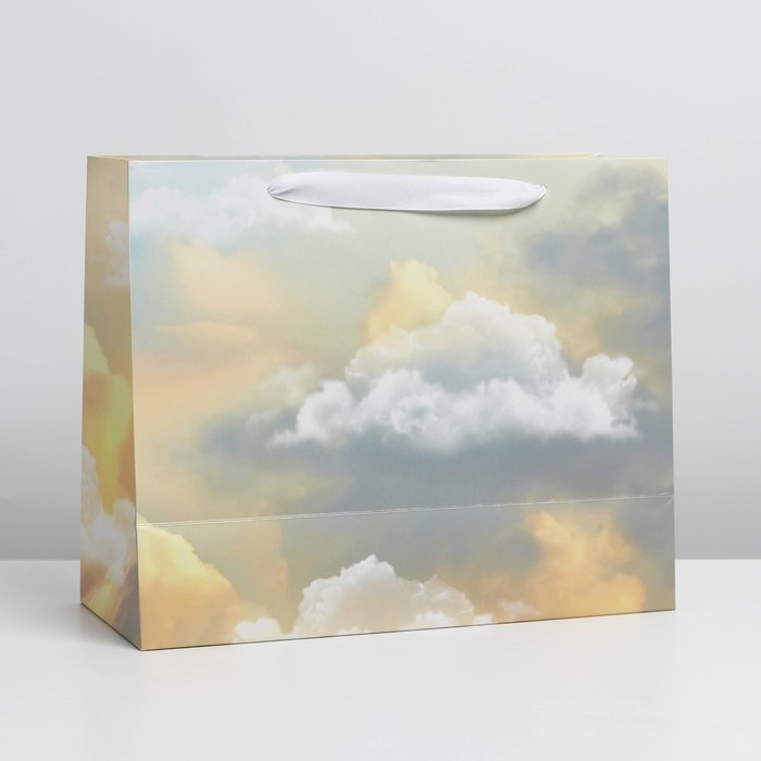 Пакет подарочный ламинированный с пластиковым окном, упаковка, &laquo;Нимфа&raquo;, 32,5 х 26,5 х 13,5 см