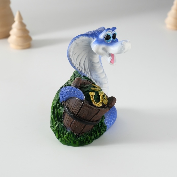 Копилка полистоун Копилка полистоун "Змейка с кадкой/лейкой" МИКС 7х6х10 см