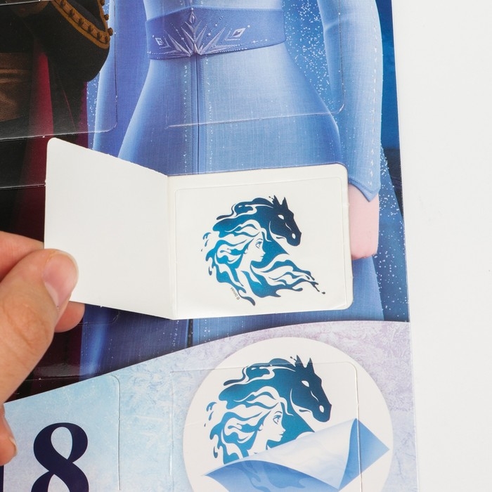 Адвент-календарь «Эльза и Анна», с детскими татуировками — 18 шт., Холодное сердце Адвент-календарь «Эльза и Анна», с детскими татуировками — 18 шт., Холодное сердце