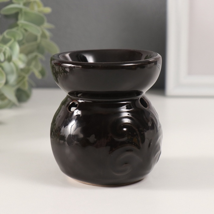 Аромалампа керамика  Аромалампа керамика "Геометрия и растительность" МИКС 7,5х8,5х9 см