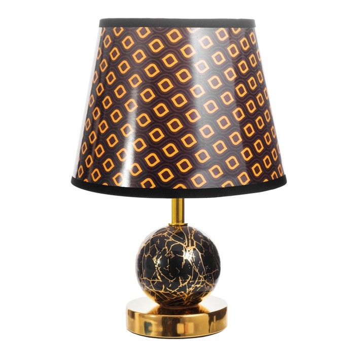 Настольная лампа Настольная лампа "Амалия" E14 40Вт черный золото 20х20х30 см RISALUX