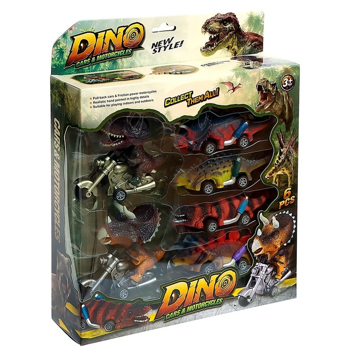 Набор инерционных машин DINO, 6 шт. Набор инерционных машин DINO, 6 шт.