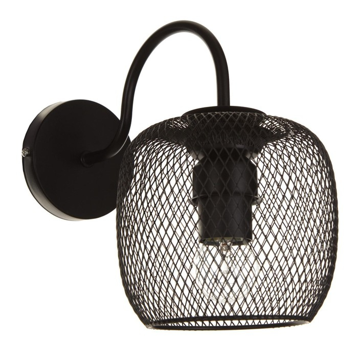 Бра "Бирра" 1xE27 40Вт черный 23х25х15 см