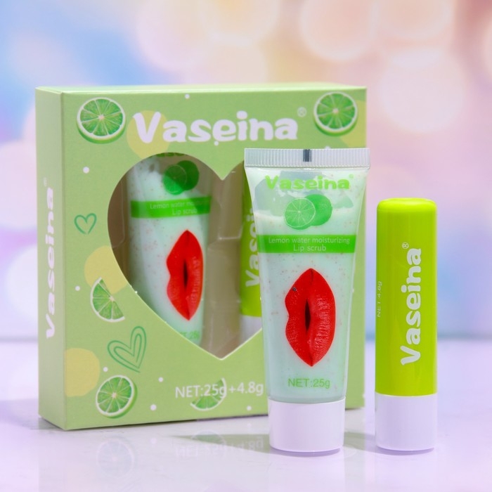 Набор для губ «Лайм» : бальзам и скраб Набор для губ «Лайм» : бальзам и скраб