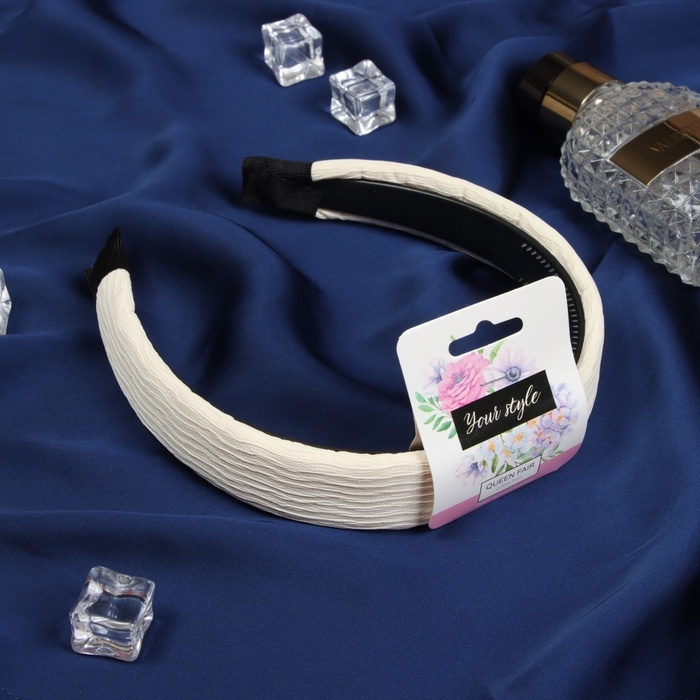 Ободок для волос Ободок для волос "Жаннет" классик, 3 см, бежевый