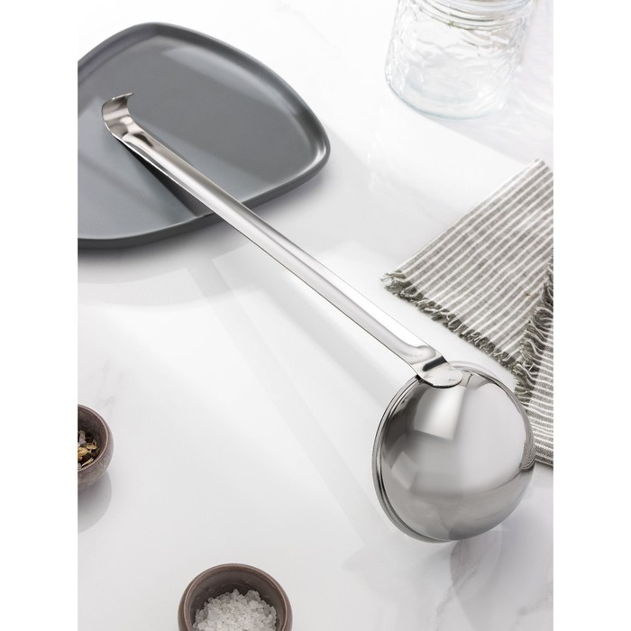 Половник, 250 мл, h=14.5 см, цельнометаллическая ручка Половник, 250 мл, h=14.5 см, цельнометаллическая ручка