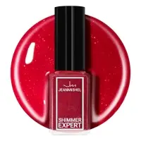 Лак для ногтей с эффектом геля SHIMMER тон S116 красно-алый искрящийся, 6 мл