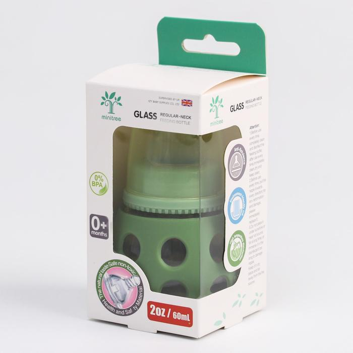 Бутылочка в силиконовом чехле, стекло, классическое горло, +0 мес., 60мл., цвет МИКС для мальчика Бутылочка в силиконовом чехле, стекло, классическое горло, +0 мес., 60мл., цвет МИКС для мальчика