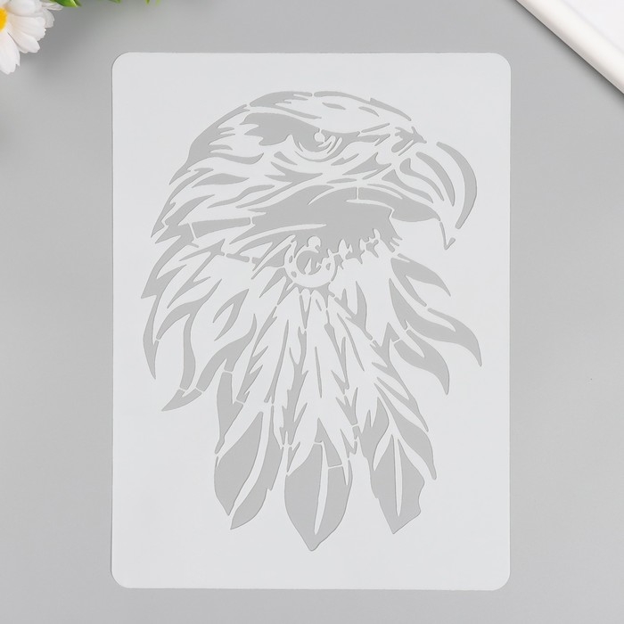 Трафарет пластик Трафарет пластик "Орёл" 21х29,7 см