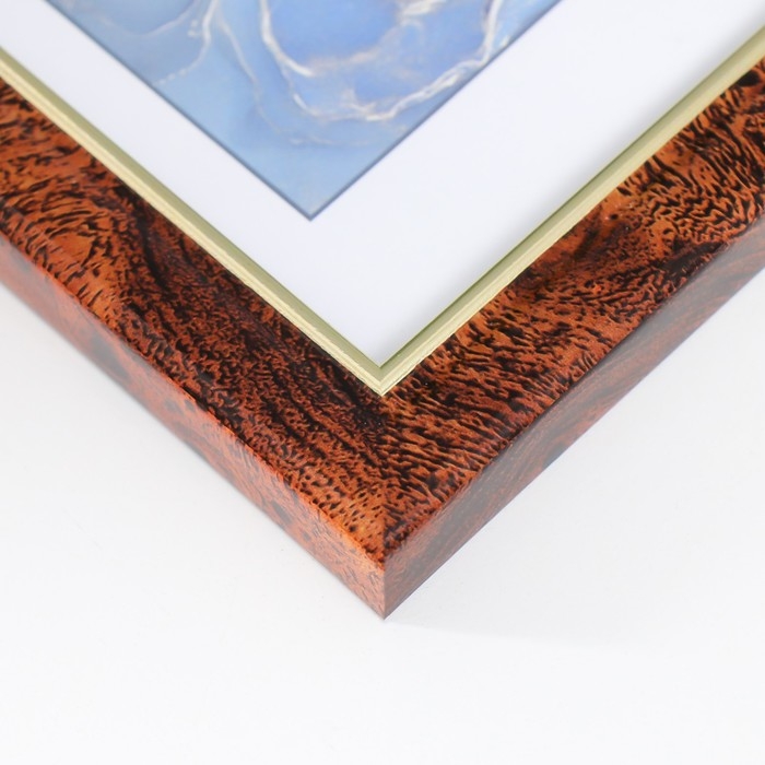 Фоторамка пластик Фоторамка пластик "Офис 8" 10х15 см, карельская берёза