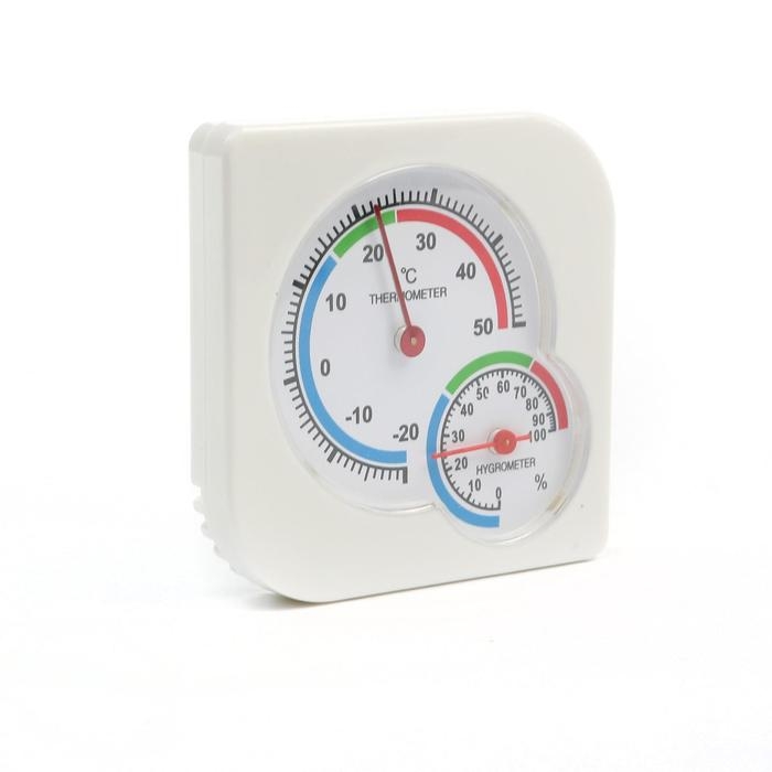 Термометр уличный, гигрометр, белый Термометр уличный, гигрометр, белый