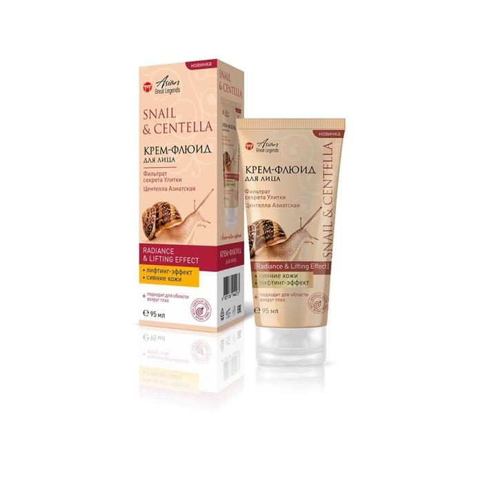 Крем-флюид для лица, шеи и зоны декольте VILSEN ASIAN GREAT LEGENDS, фильтрат секрета улитки и гинкго билоба, 95 мл Крем-флюид для лица, шеи и зоны декольте VILSEN ASIAN GREAT LEGENDS, фильтрат секрета улитки и гинкго билоба, 95 мл