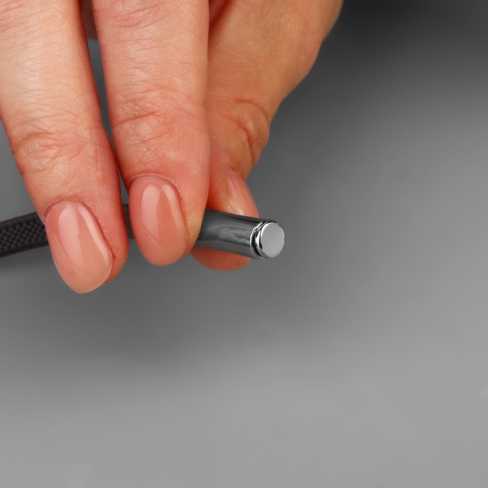 Наконечник для шнура цилиндр, d = 6 × 15 мм, 4 шт, цвет чёрный никель Наконечник для шнура цилиндр, d = 6 × 15 мм, 4 шт, цвет чёрный никель