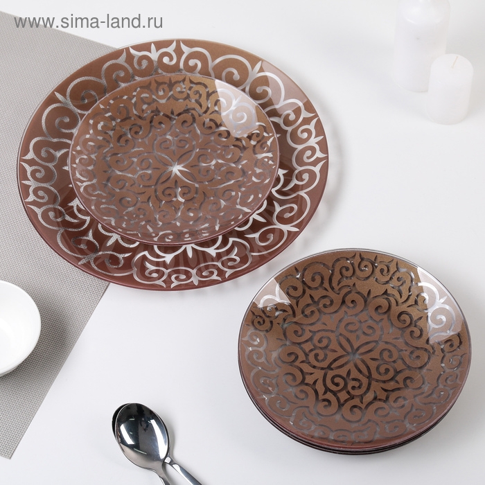 Сервиз столовый «Восток», 7 предметов: d=30 см - 1 шт, d=20 см - 6 шт Сервиз столовый «Восток», 7 предметов: d=30 см - 1 шт, d=20 см - 6 шт