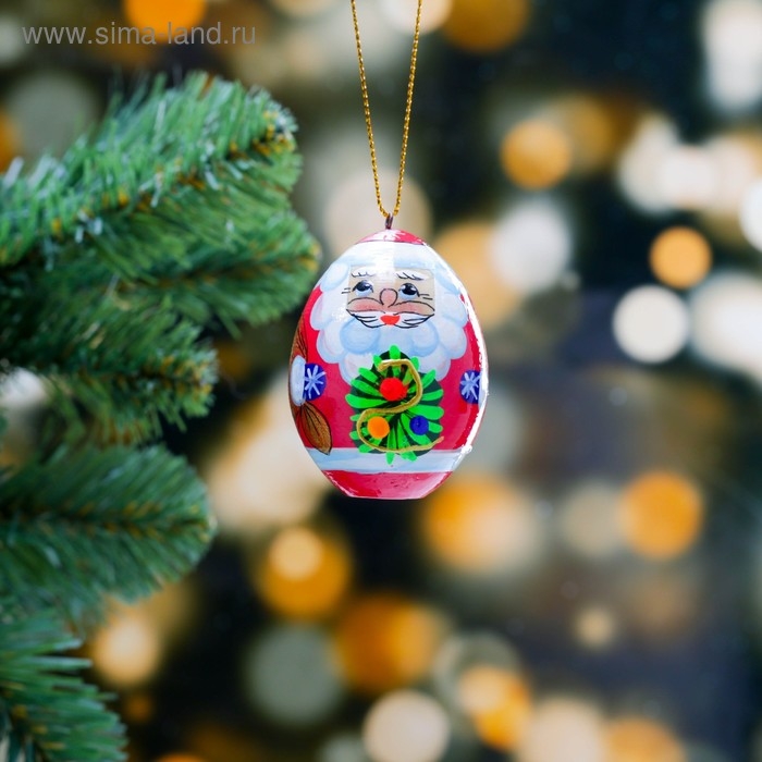Подвеска &laquo;Дед Мороз&raquo;, 3&times;6,5 см, микс, ручная роспись