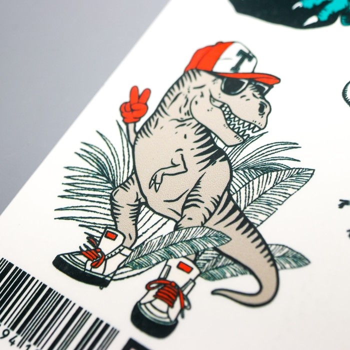 Татуировка на тело Татуировка на тело "Динозавры" 10х15 см