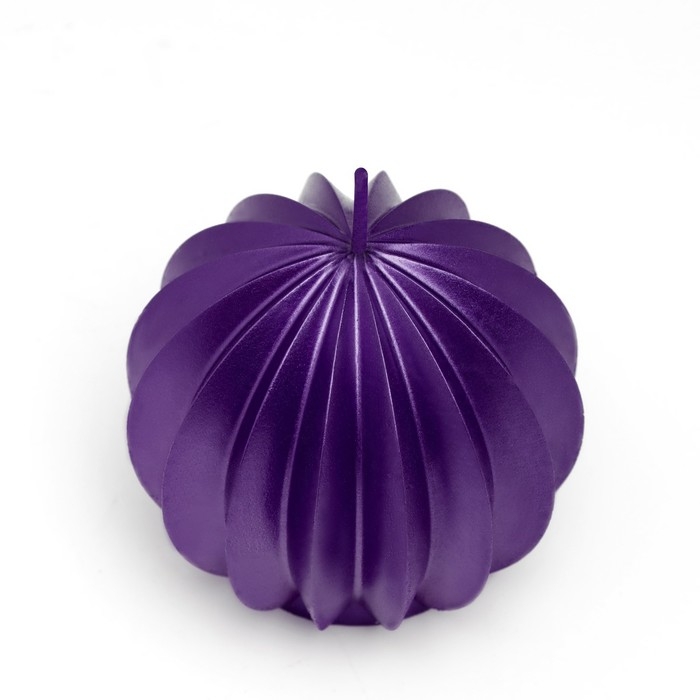 Свеча фигурная  Свеча фигурная "Шар граненый", 6,5х6,5 см, фиолетовый
