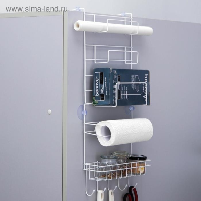 Полка универсальная подвесная Доляна, цвет белый Полка универсальная подвесная Доляна, цвет белый