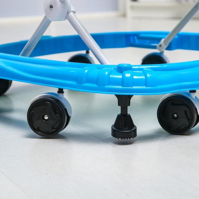 Ходунки «Львенок», 8 колес, тормоз, муз., игрушки, синий-зеленый Ходунки «Львенок», 8 колес, тормоз, муз., игрушки, синий-зеленый