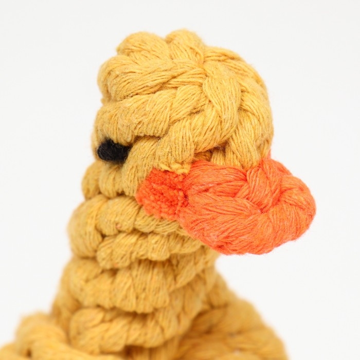 Игрушка канатная Игрушка канатная "Цыплёнок" до 110 г, 14*9 см, жёлтая