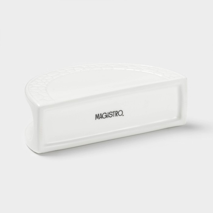 Салфетница фарфоровая Magistro Rodos, 13,2&times;4&times;7 см, цвет белый