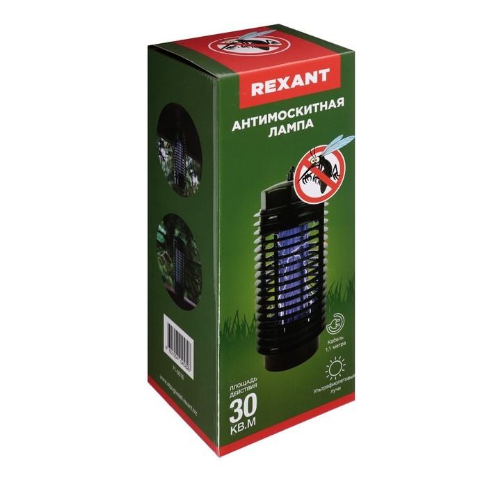 Антимоскитная лампа Rexant 71-0016, 3 Вт, 30 м2, 220 В Антимоскитная лампа Rexant 71-0016, 3 Вт, 30 м2, 220 В