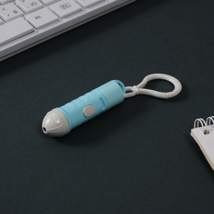 Указка лазерная пластик Указка лазерная пластик "Нежно-голубая" LR44х3 шт 1,6х1,6х6,5 см