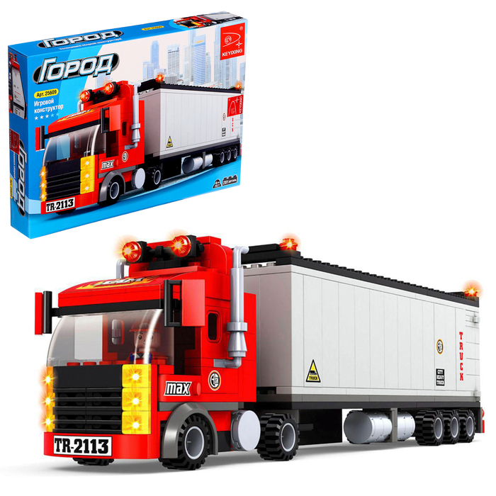 Конструктор «Трейлер», 281 деталь Конструктор «Трейлер», 281 деталь