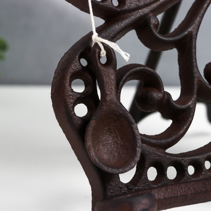 Сувенир чугун подставка  Сувенир чугун подставка "Бабочка" 29х5х27 см