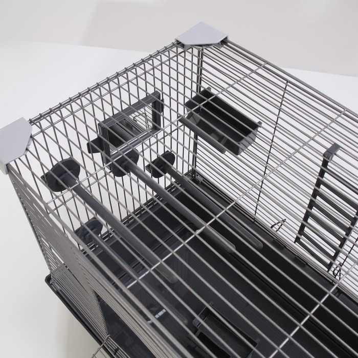 Клетка для птиц Клетка для птиц "Пижон" №100, разборная, 42 х 30 х 37см (укомплект.) серая