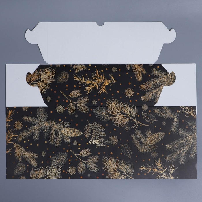 Коробка складная на 6 капкейков с окном «Поздравляю с Новым годом!», 25 х 17 х 10 см, Новый год Коробка складная на 6 капкейков с окном «Поздравляю с Новым годом!», 25 х 17 х 10 см, Новый год