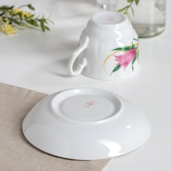 Чайная пара «Колокольчики», 250 мл, блюдце d=15 см Чайная пара «Колокольчики», 250 мл, блюдце d=15 см