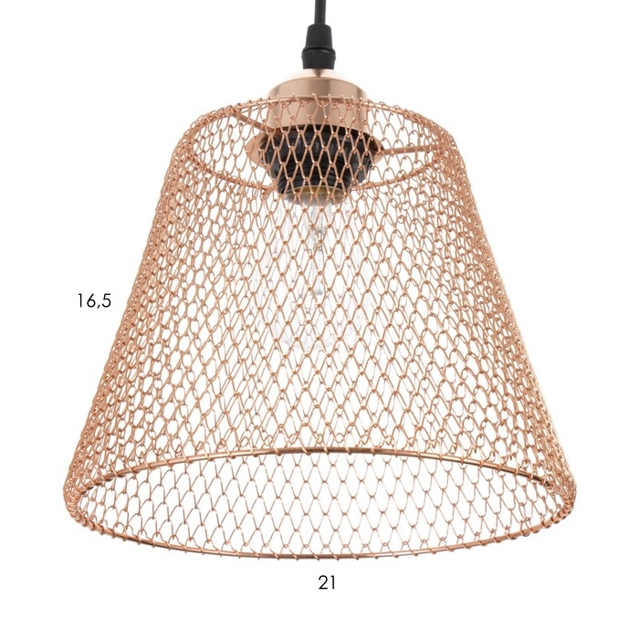 Светильник BayerLux Светильник BayerLux "Фиш" Е27 40Вт медь 20х20х16-116см