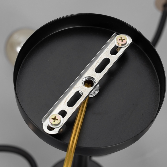 Люстра Люстра "Рипли" 8хЕ27 40Вт черно-золотой 60х60х40 см