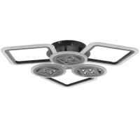 Люстра с ПДУ 1157/6CF LED 144Вт 3000-6000К диммер кофе 73х73х10 см BayerLux