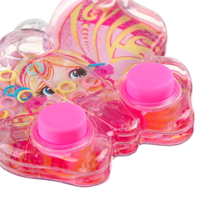 Водная игра с колечками «Бабочка», цвет розовый Водная игра с колечками «Бабочка», цвет розовый