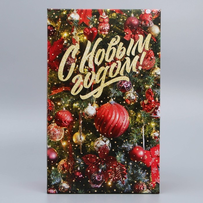 Коробка подарочная «Ёлочные игрушки», 32.5 х 20 х 12.5 см, Новый год Коробка подарочная «Ёлочные игрушки», 32.5 х 20 х 12.5 см, Новый год