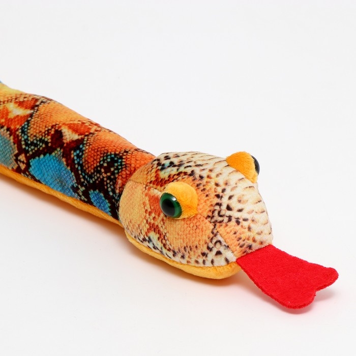 Мягкая игрушка «Змея», 80 см, голубые пятна Мягкая игрушка «Змея», 80 см, голубые пятна