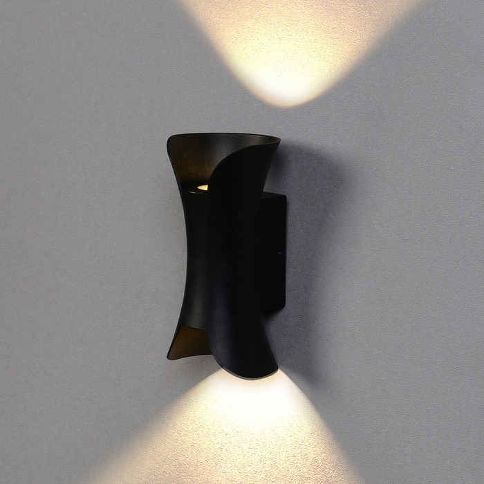 Светильник фасадный «Элегант», FSD-051, 10 Вт, 3000К, 1 луч, IP65, 220 В, пластик, черный Светильник фасадный «Элегант», FSD-051, 10 Вт, 3000К, 1 луч, IP65, 220 В, пластик, черный