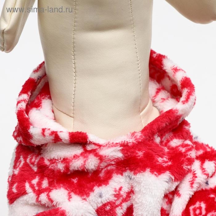 Комбинезон Комбинезон "Олени" с капюшоном, размер S (ДС 25 см, ОГ 35 см, ОШ 25 см), красный