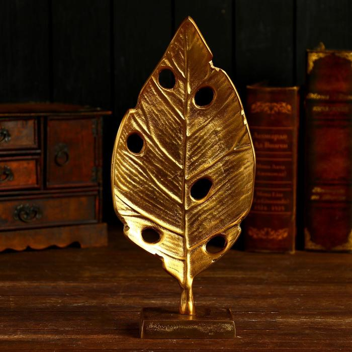 Сувенир  Сувенир "Листик" алюминий 16х8х35 см