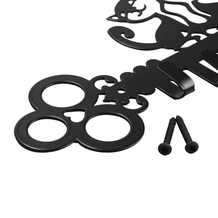 Вешалка 4-х местная Вешалка 4-х местная "Котята", черная