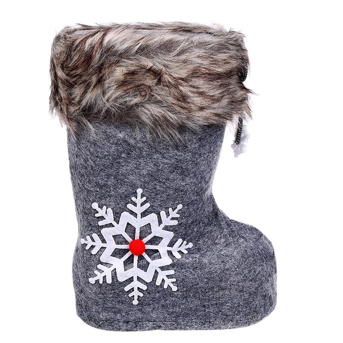 Конфетница «Сапожок», снежинка, цвет серый Конфетница «Сапожок», снежинка, цвет серый